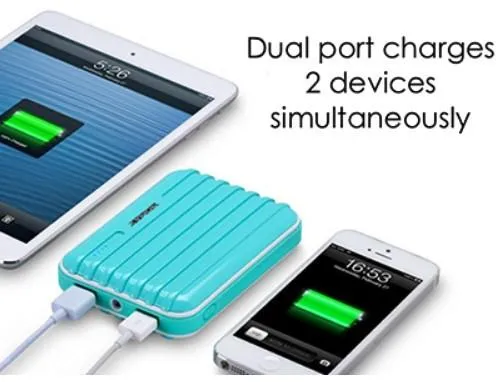 15,000mAh Candy Suitcase Dual Port Powerbank