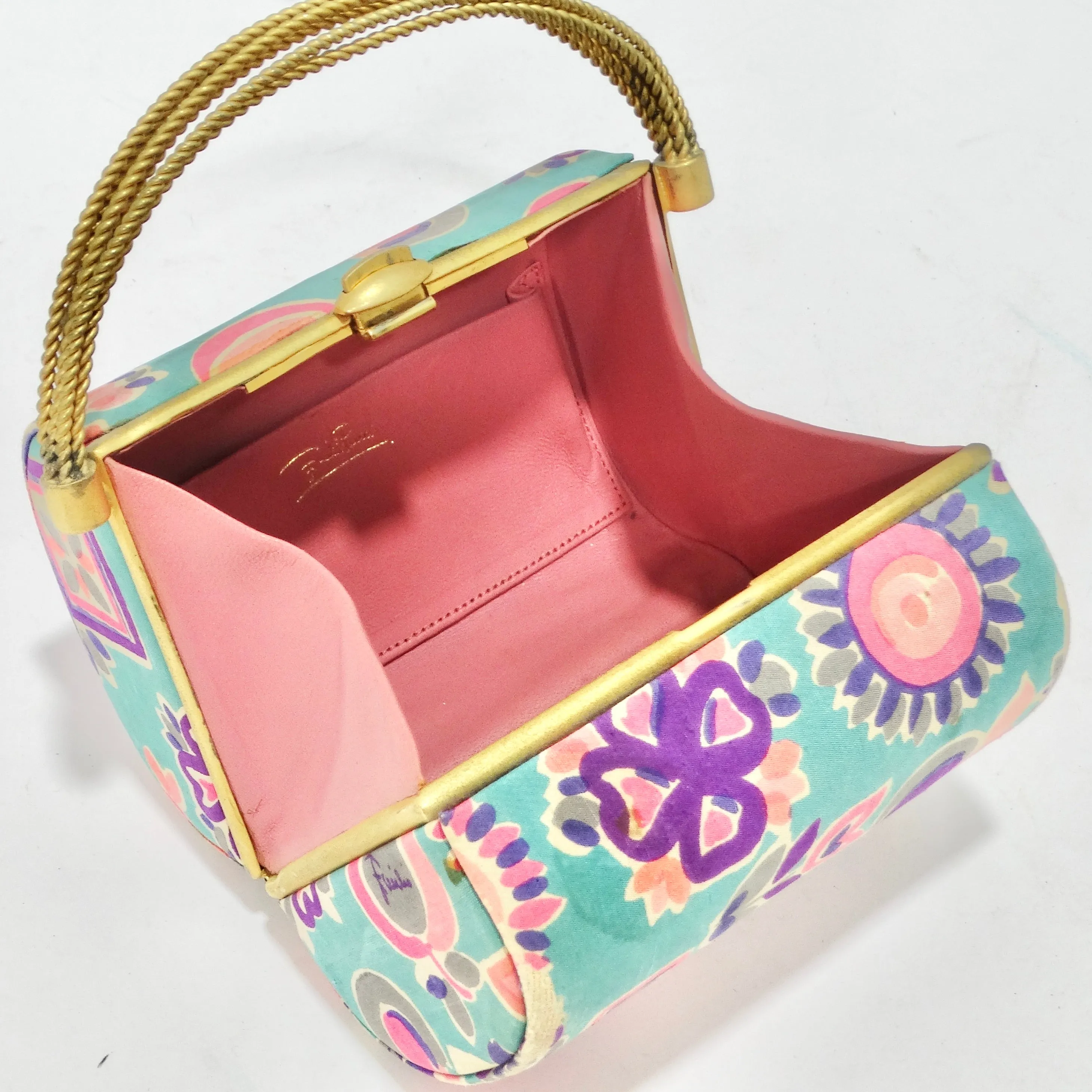 1960s Pucci Multicolor Minaudière Handbag