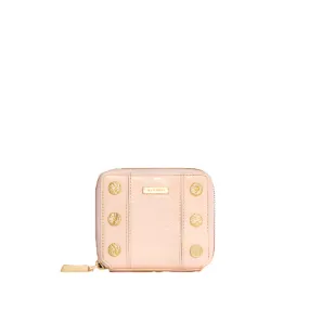 5 NORTH Compact Wallet in Champagne Pink/ Gold