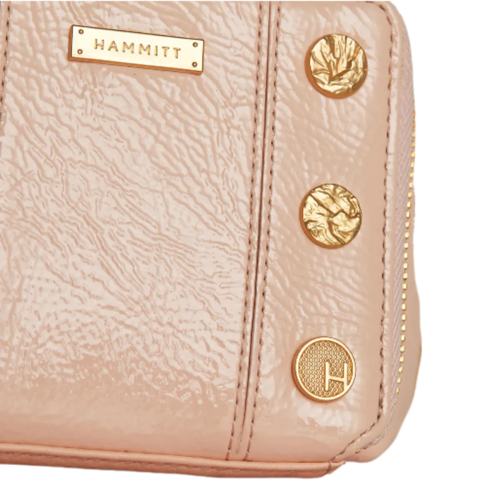 5 NORTH Compact Wallet in Champagne Pink/ Gold