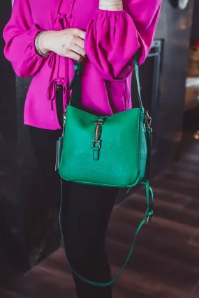 Agnes Classic Satchel-Green