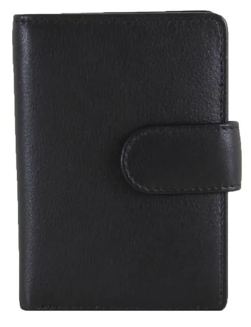 Black Compact Leather Wallet