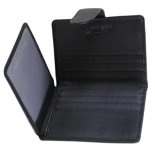 Black Compact Leather Wallet