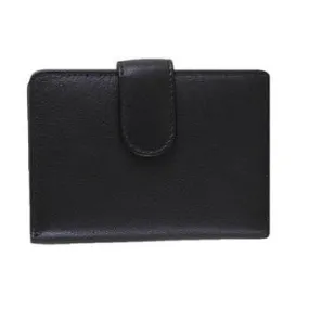 Black Compact Leather Wallet