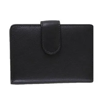 Black Compact Leather Wallet