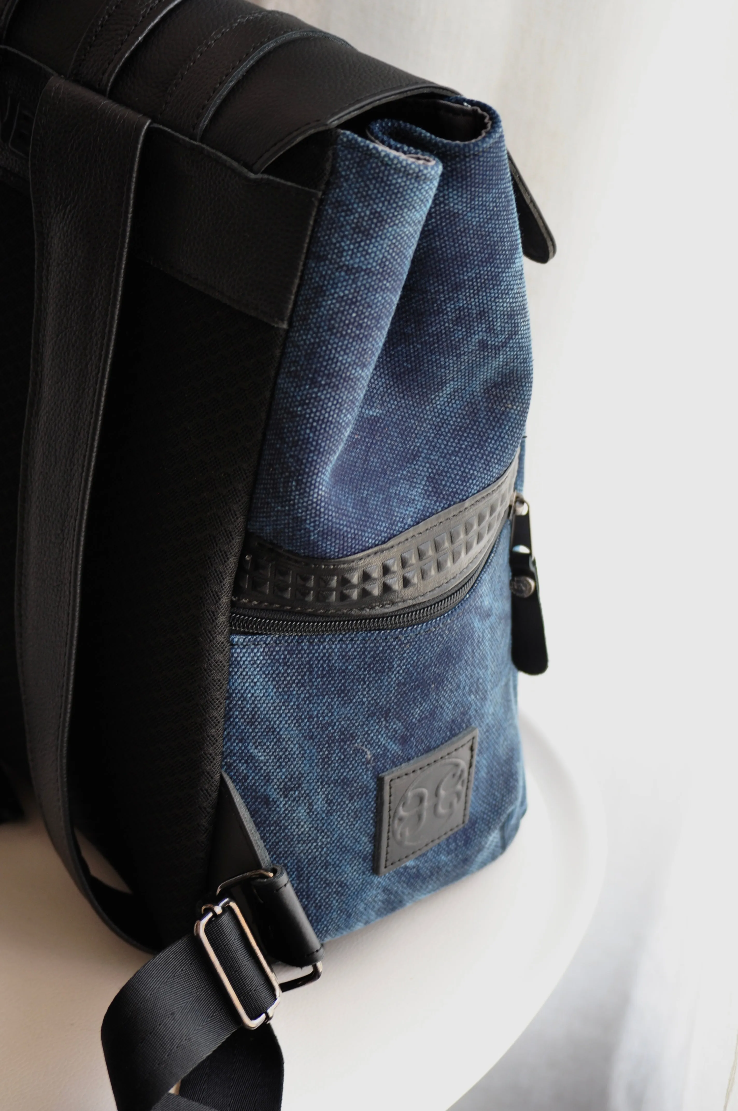 Boston Canvas Backpack - Blue