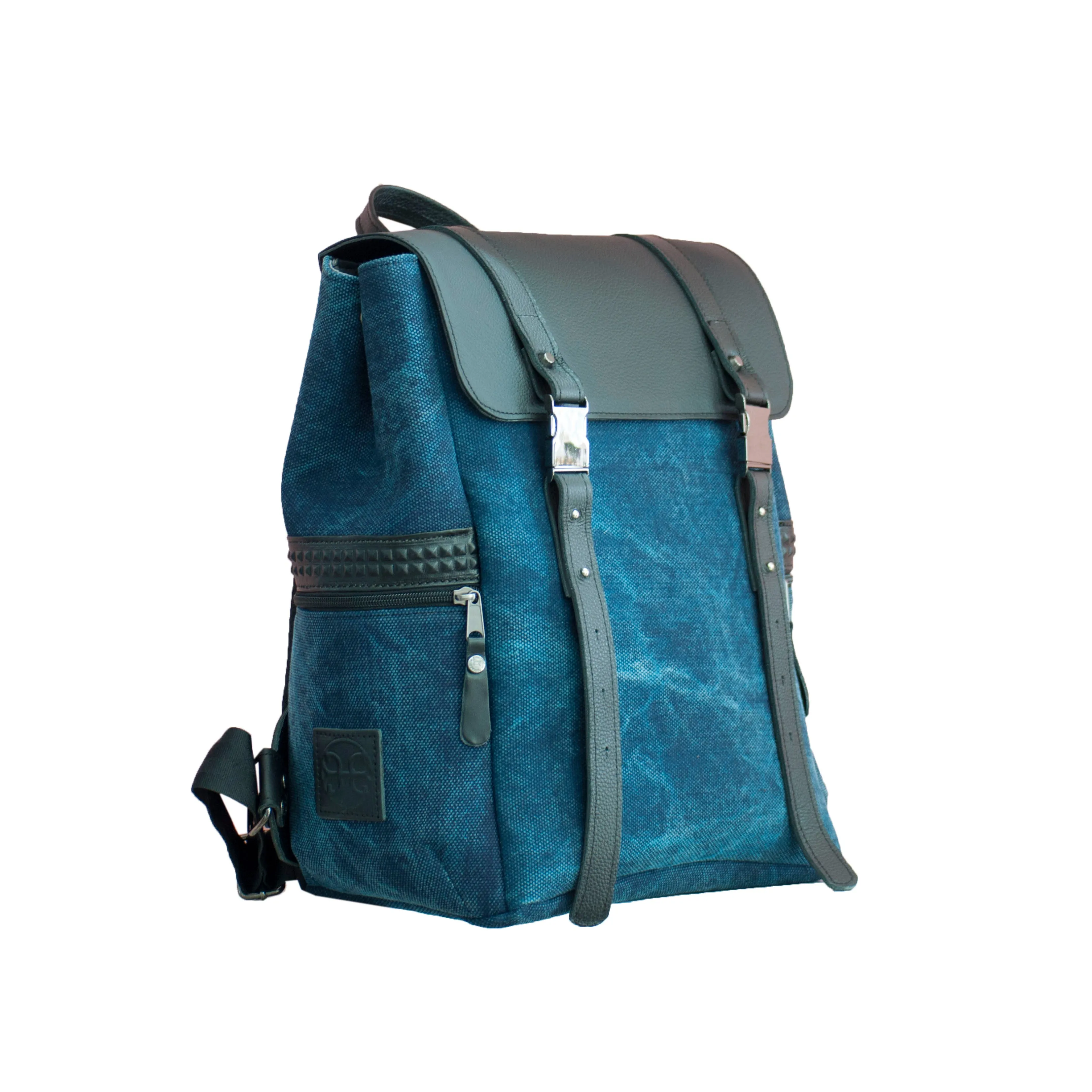 Boston Canvas Backpack - Blue