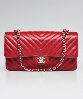 Chanel Classic Medium Handbag Red