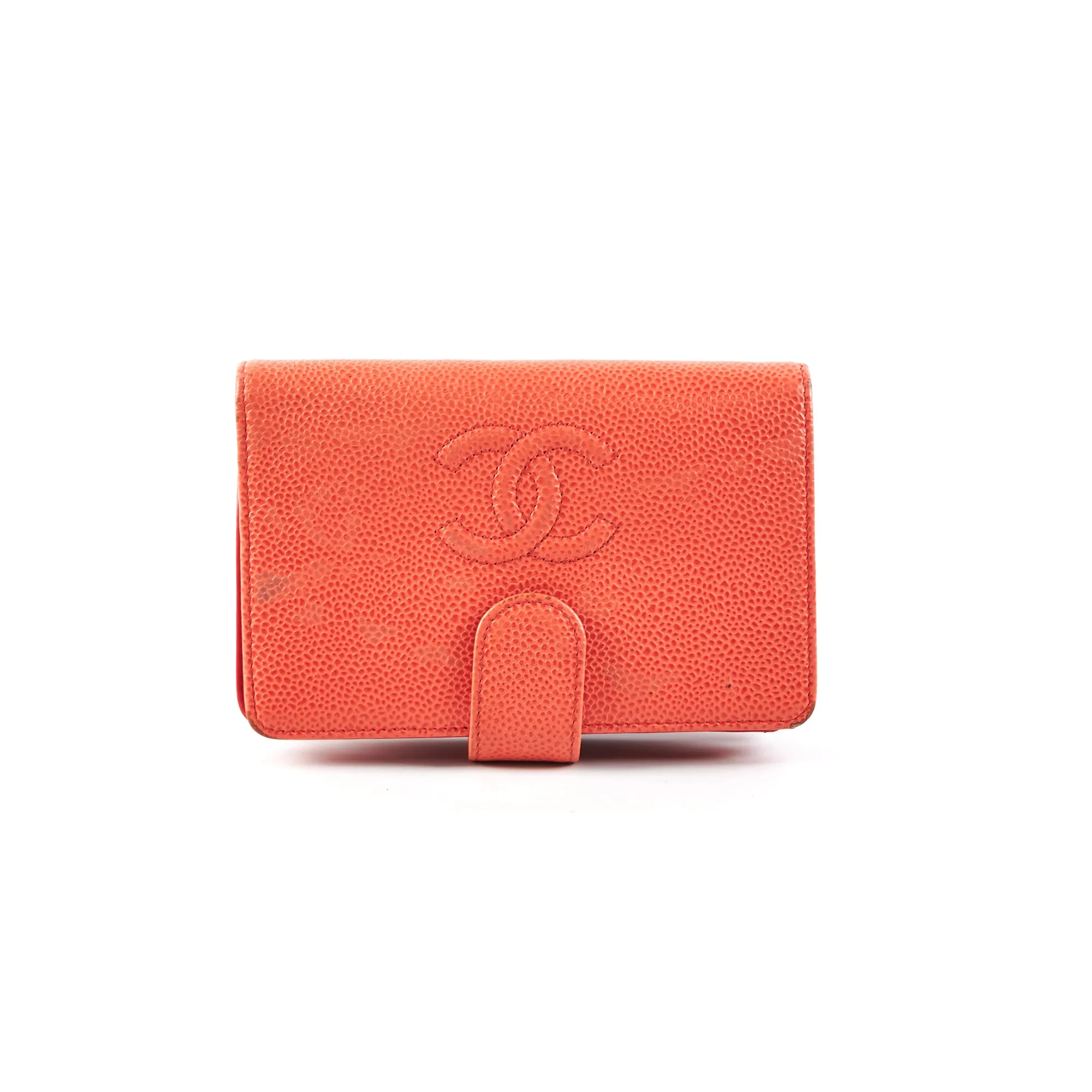 Chanel Compact Coral Wallet