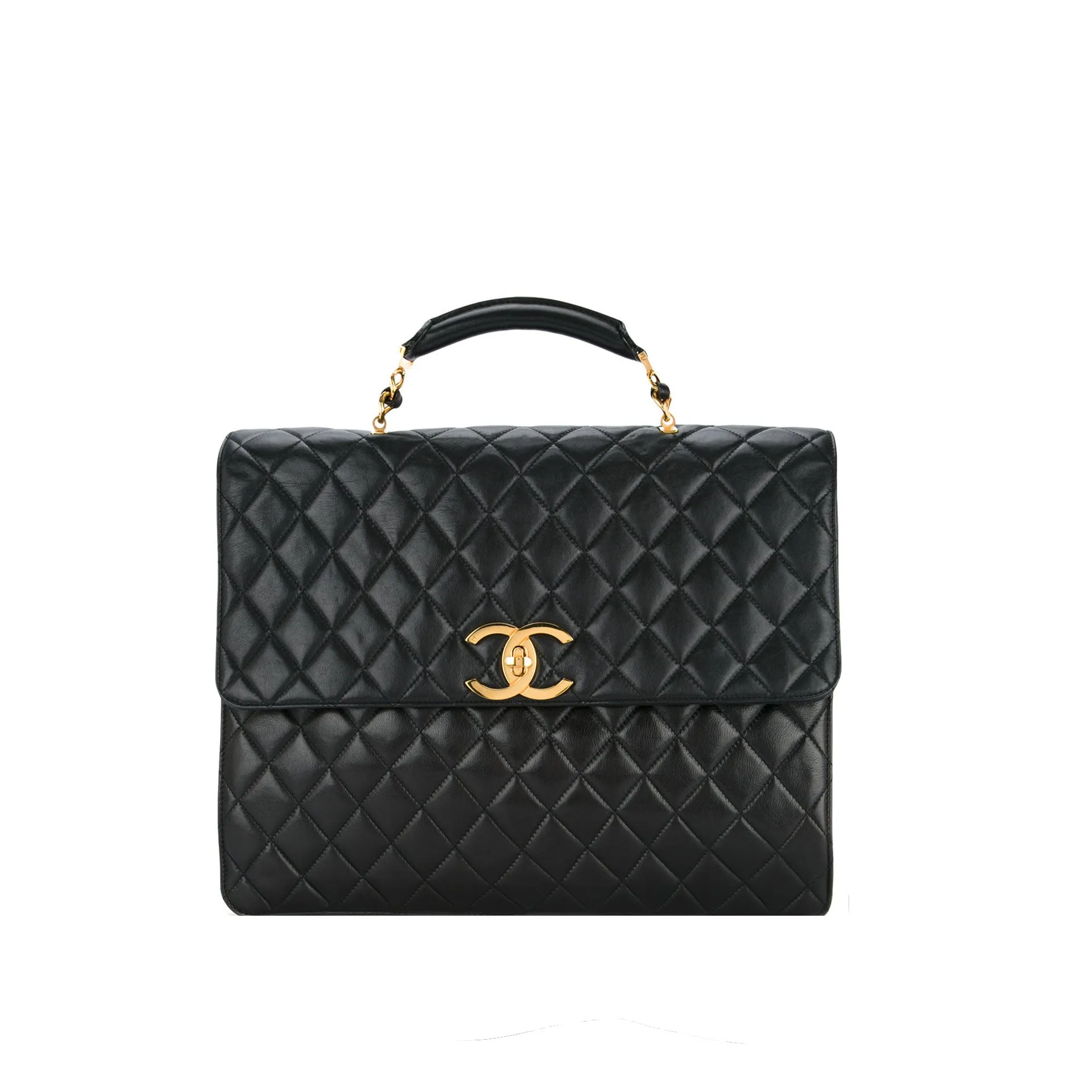 Chanel Quilted Lambskin Extra Large Briefcase