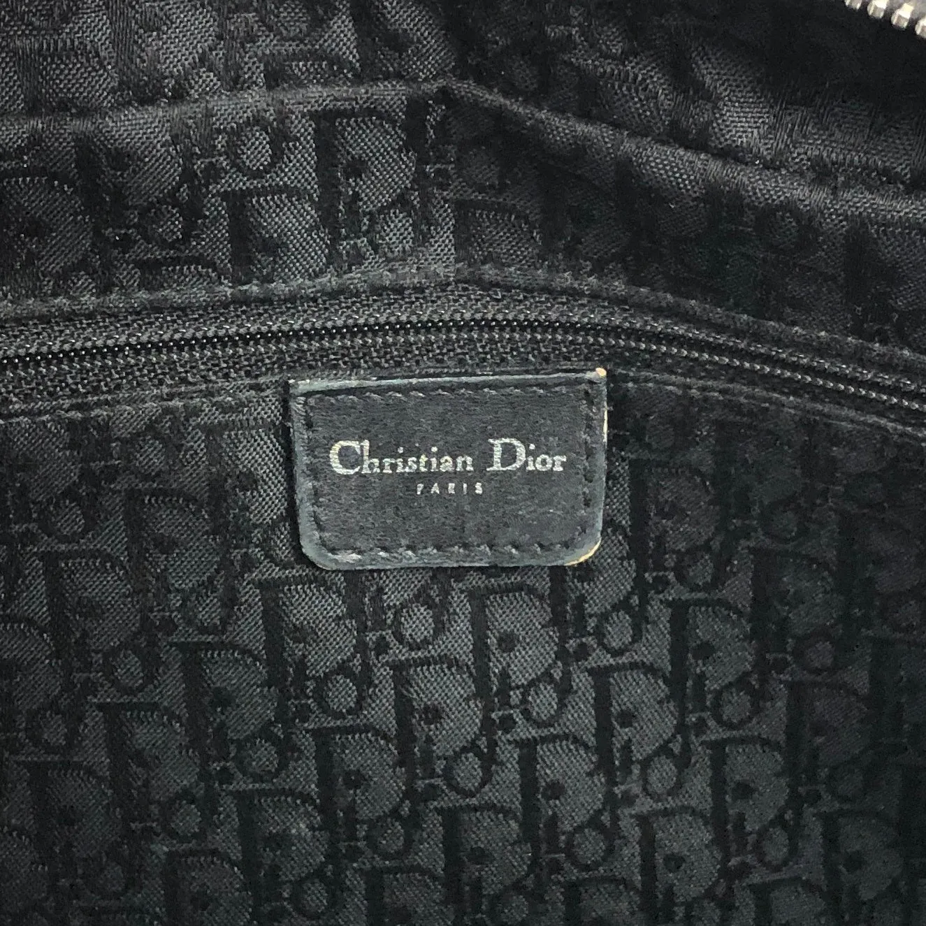 Christian Dior Cannage Handbag Black Vintage hyakrz