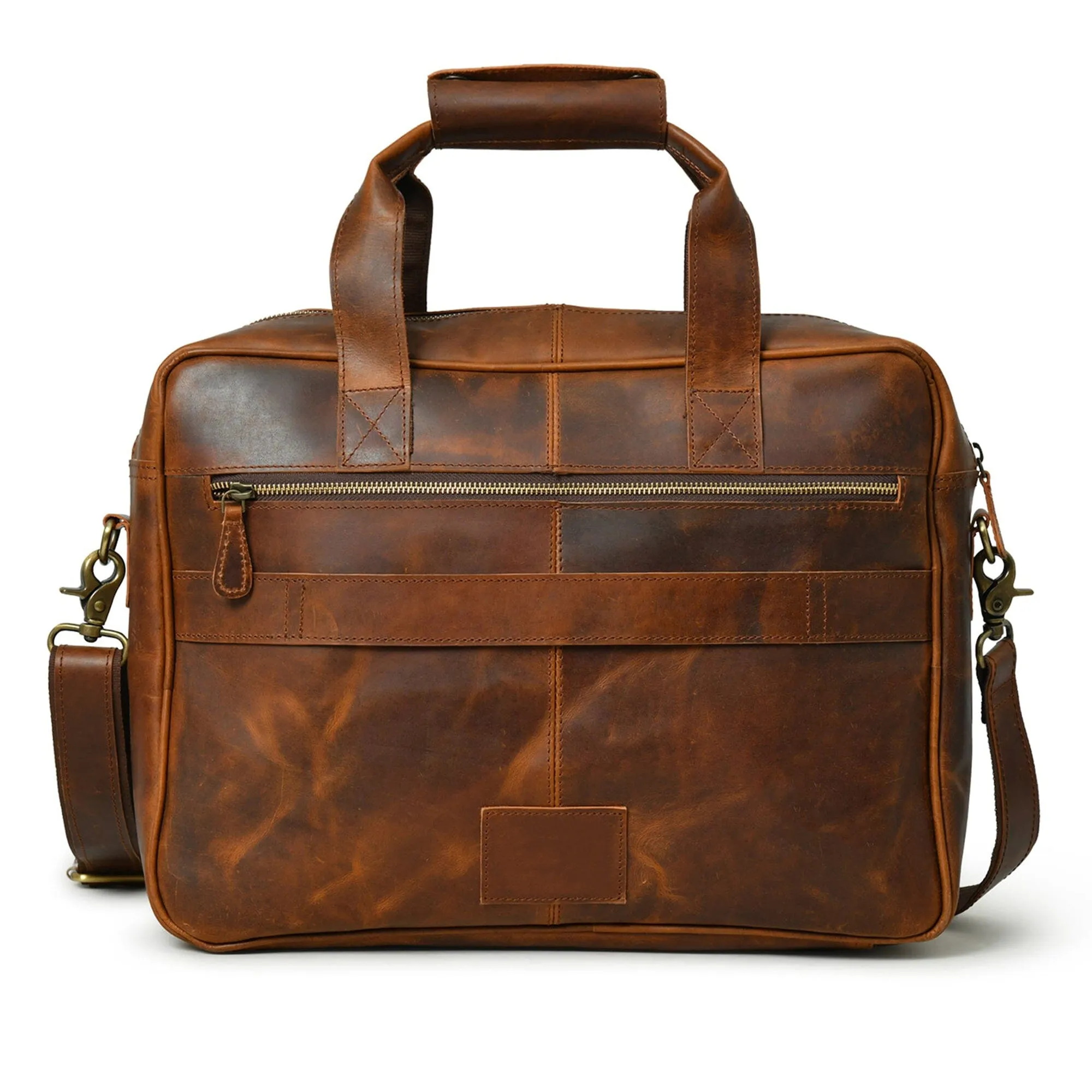 Clifford Laptop Briefcase- Brown