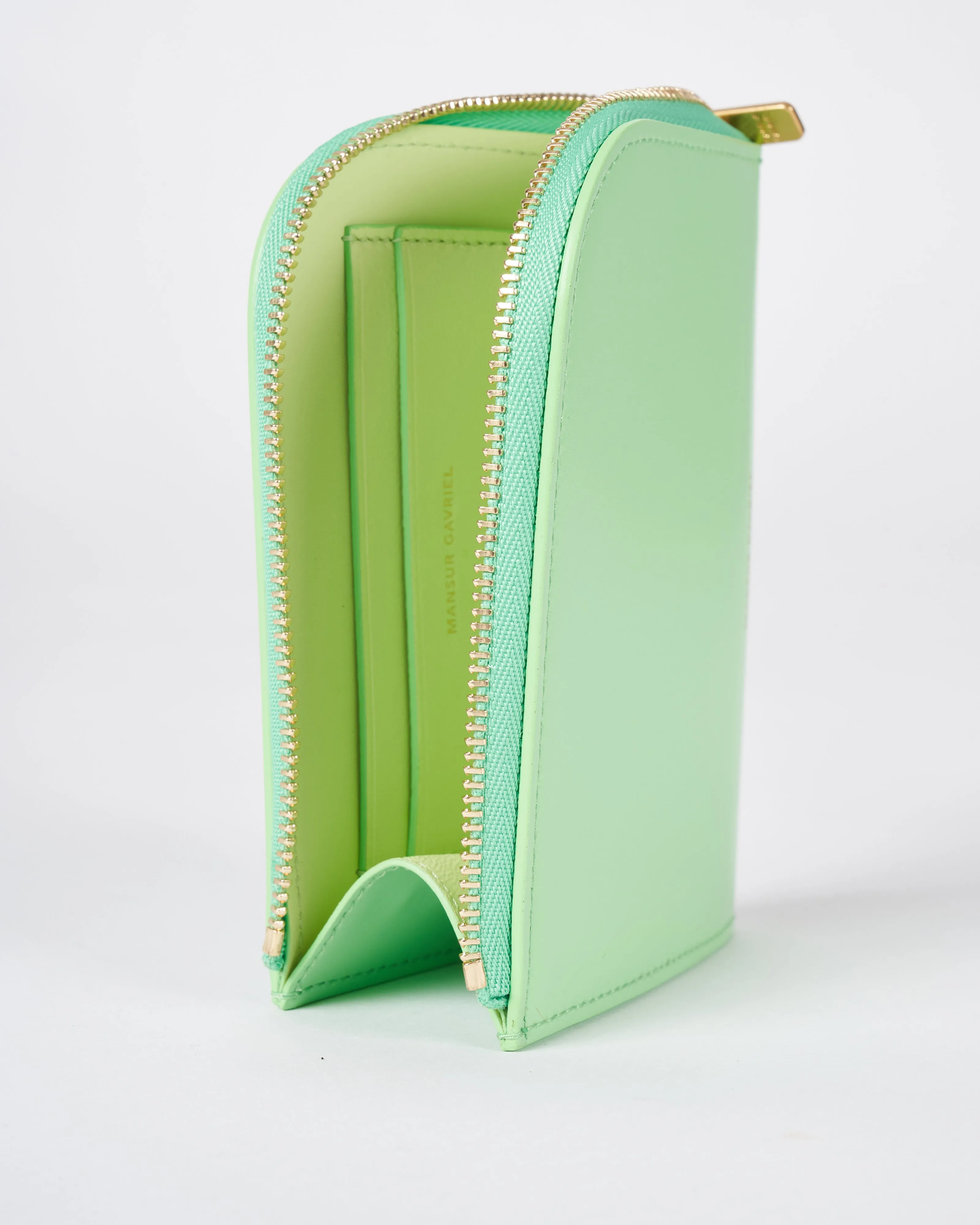 compact zip wallet - mint