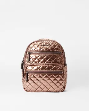 Copper Metallic Lacquer Small Crosby Backpack