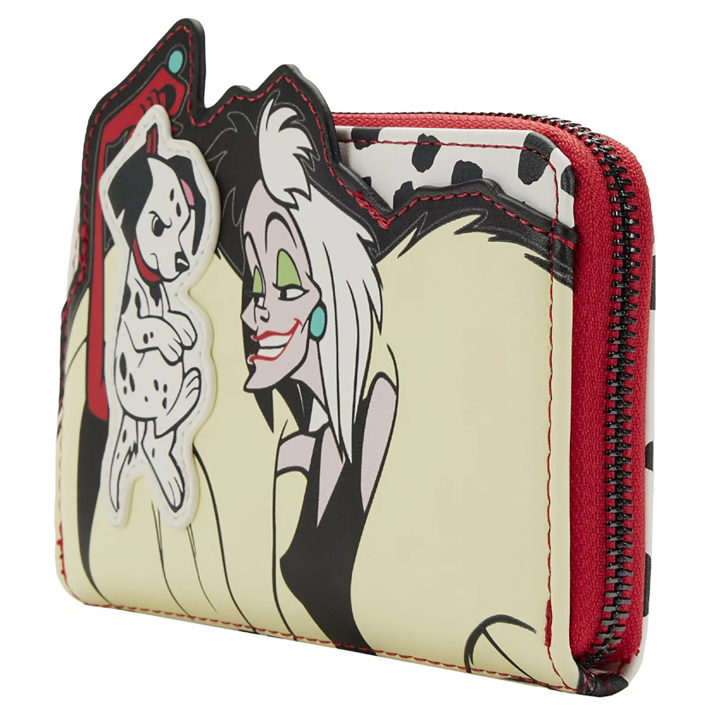 Disney 101 Dalmatians Cruella De Vil Villains Scene Zip Around Wallet