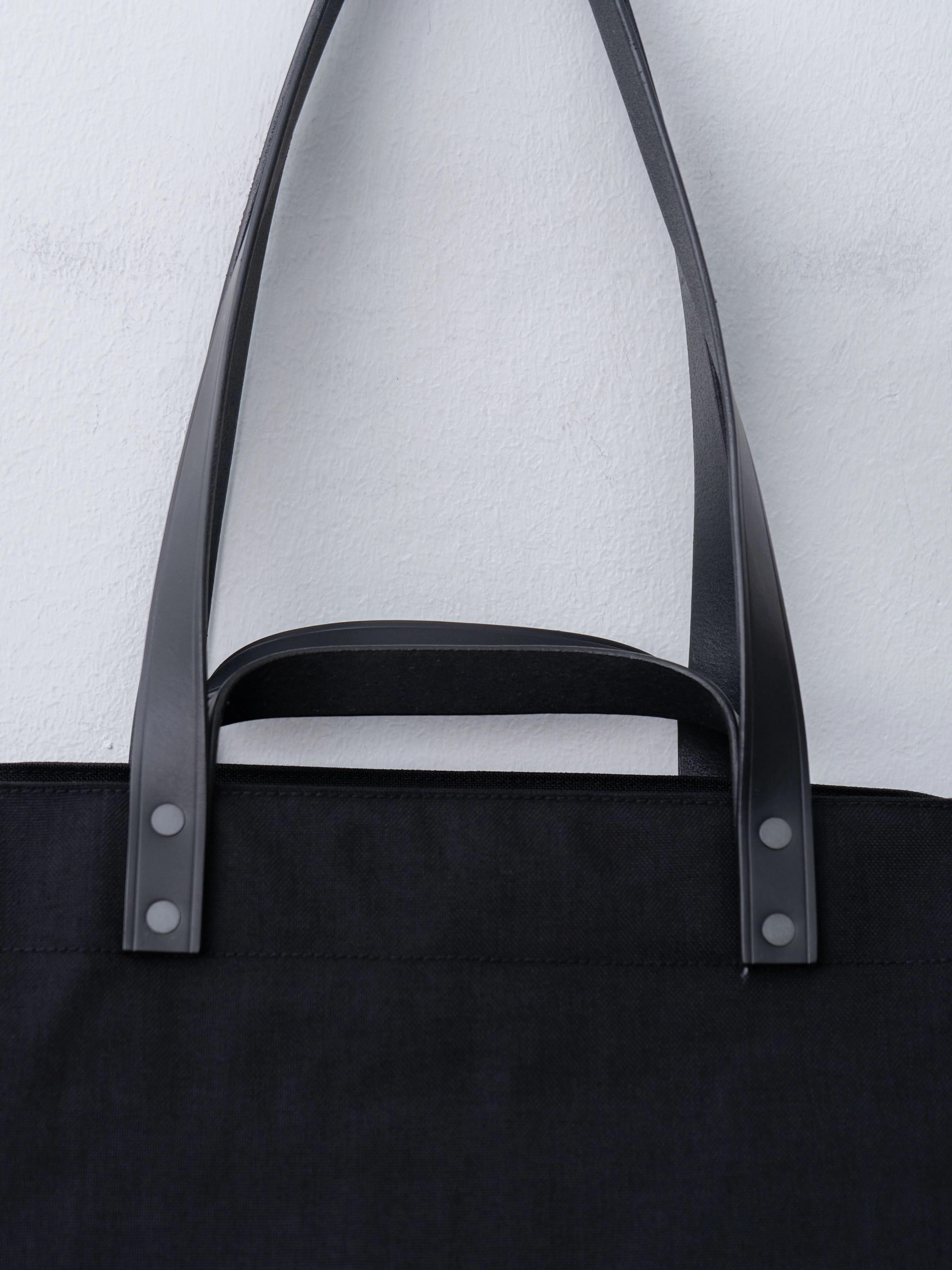 Double handle Tote L - Black