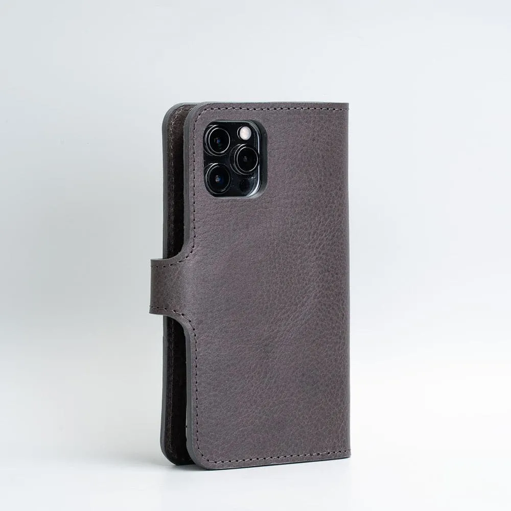 Full-grain Leather Folio Wallet with MagSafe - Spindly | Genuine Leather iPhone Case