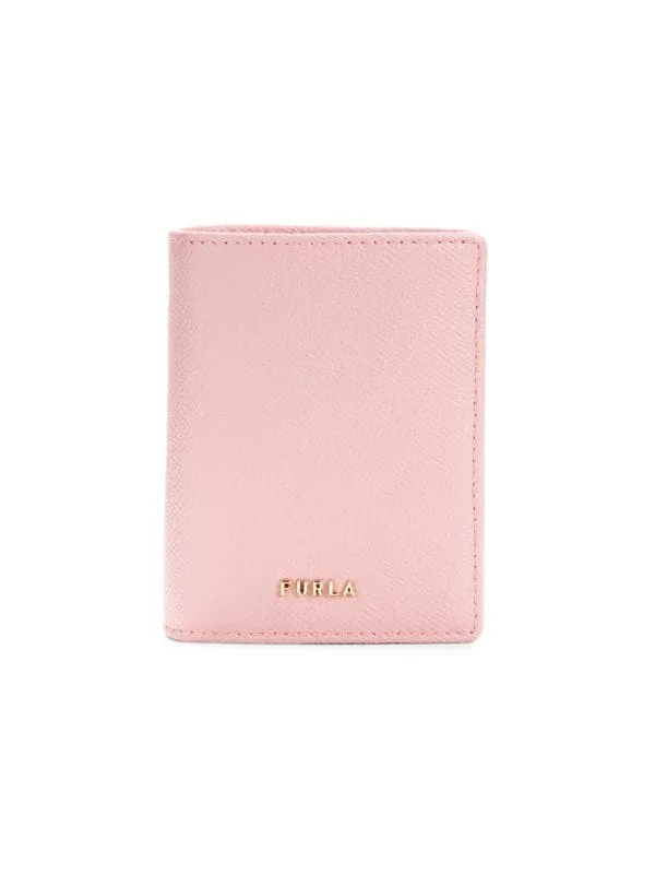 Furla Leather Compact Wallet - Pink