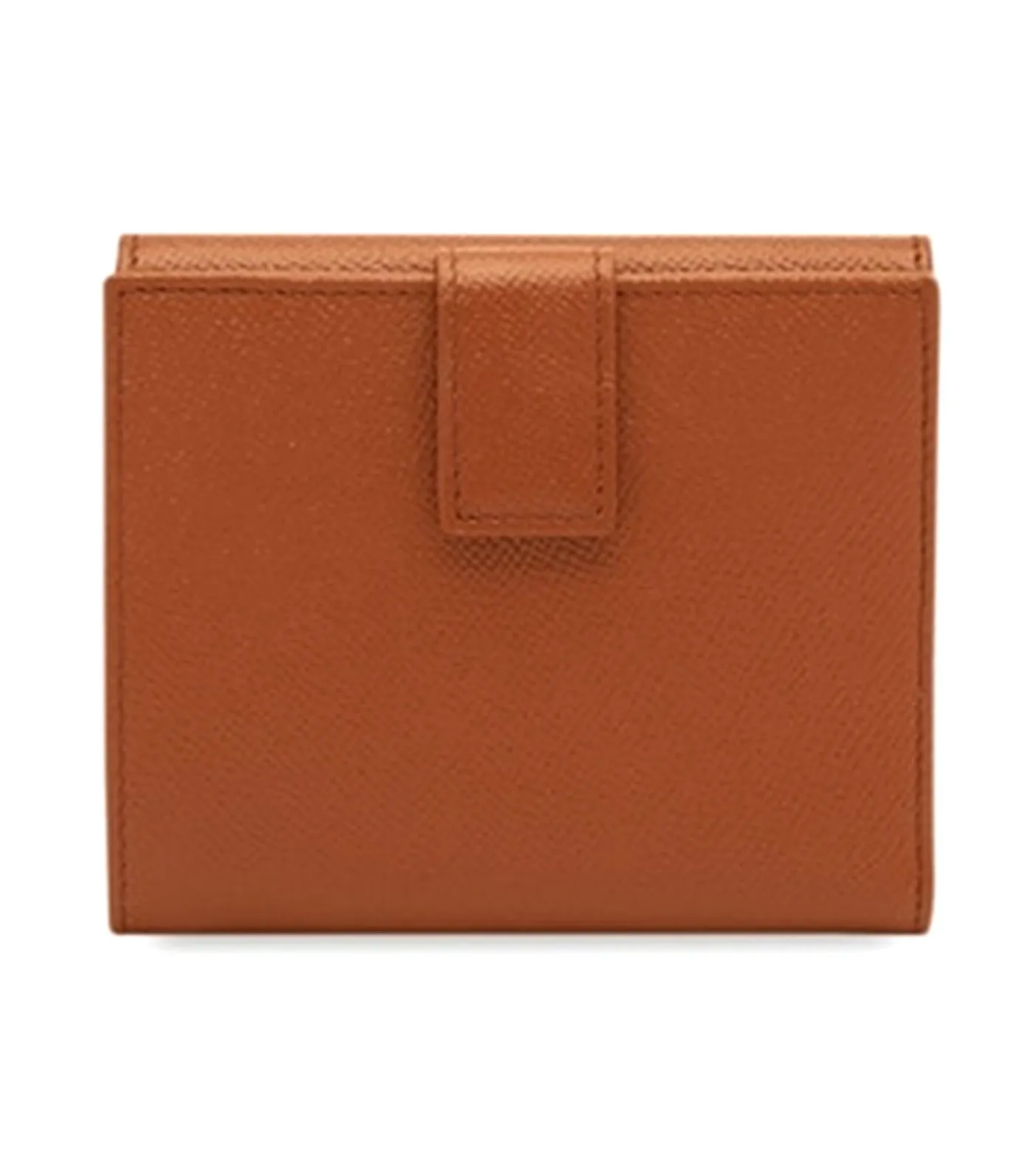 Gancini Compact Wallet Cognac