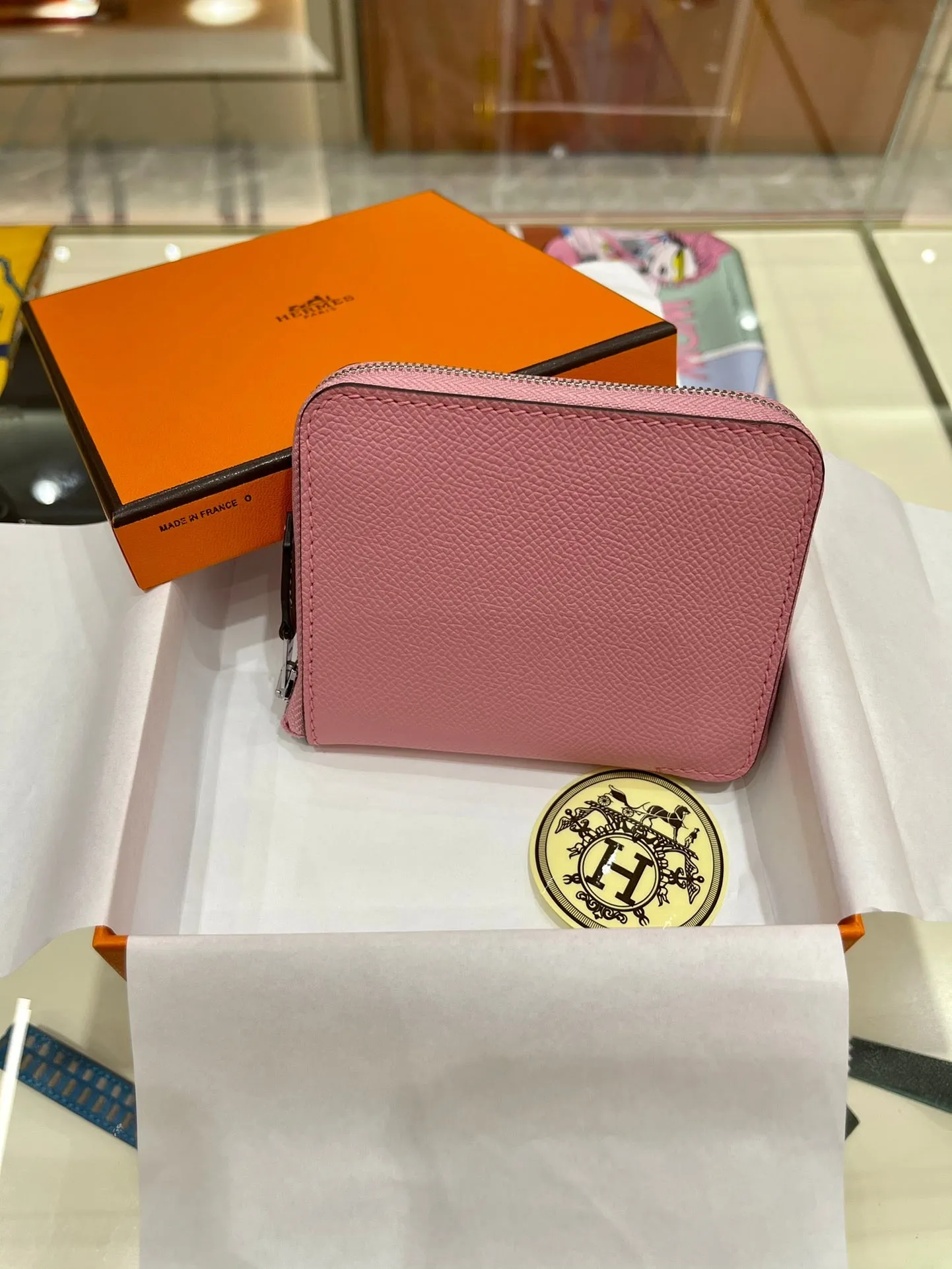 HM Compact Wallet 11.5 Pink Epsom