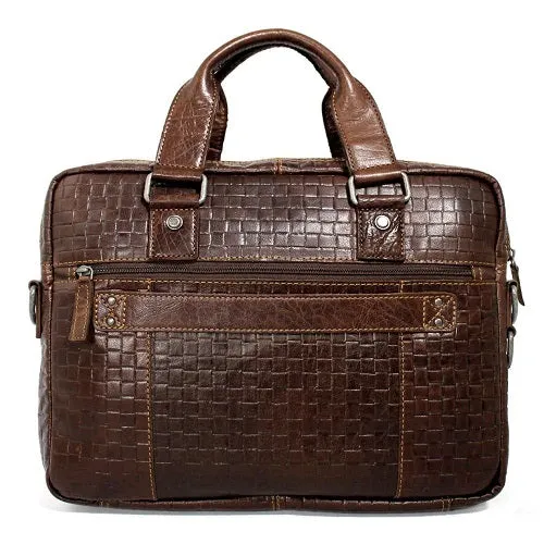 Jack Georges Voyager Woven Professional Zippered Briefcase