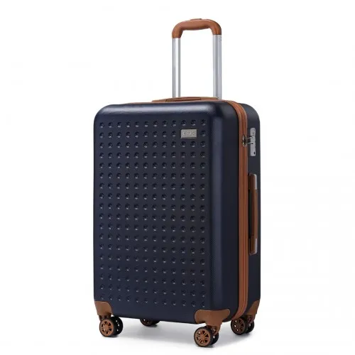 Kono 20 Inch Cabin Size ABS Suitcase with TSA Lock - Navy – Ideal Travel Companion