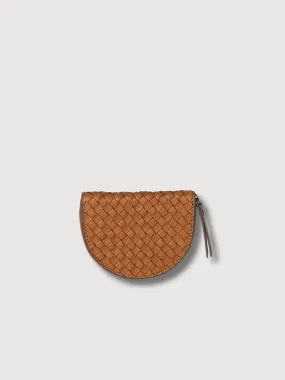 Laura Coin Purse Cognac Woven Classic | O My Bag