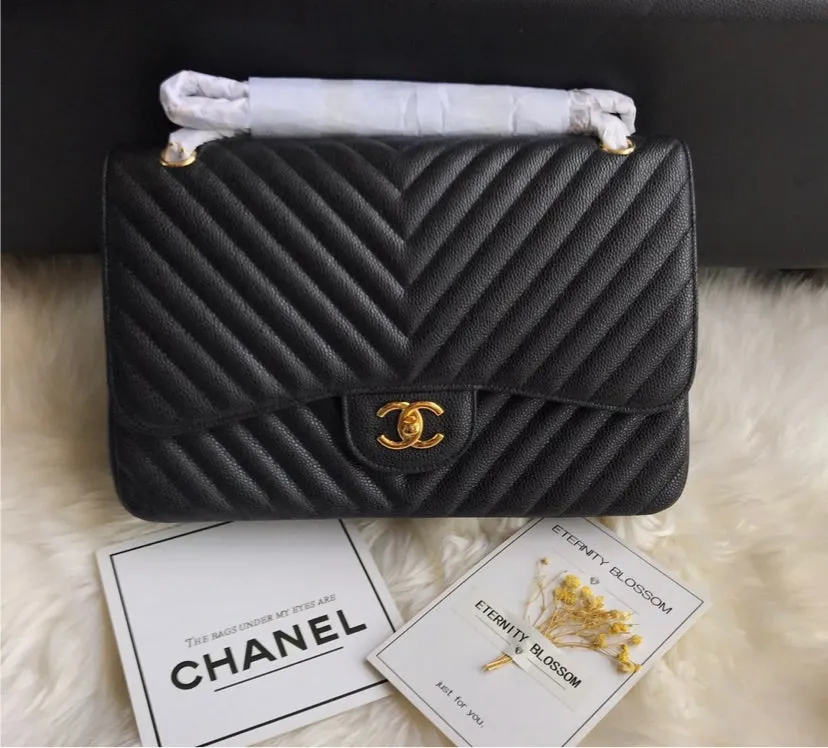 Leather New Chanel woman shoulder Bag