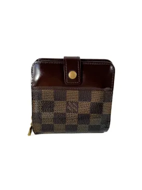 Louis Vuitton damier ebene zippy compact wallet CA1024 **as is**