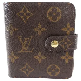 Louis Vuitton Monogram Bifold Compact Snap Wallet