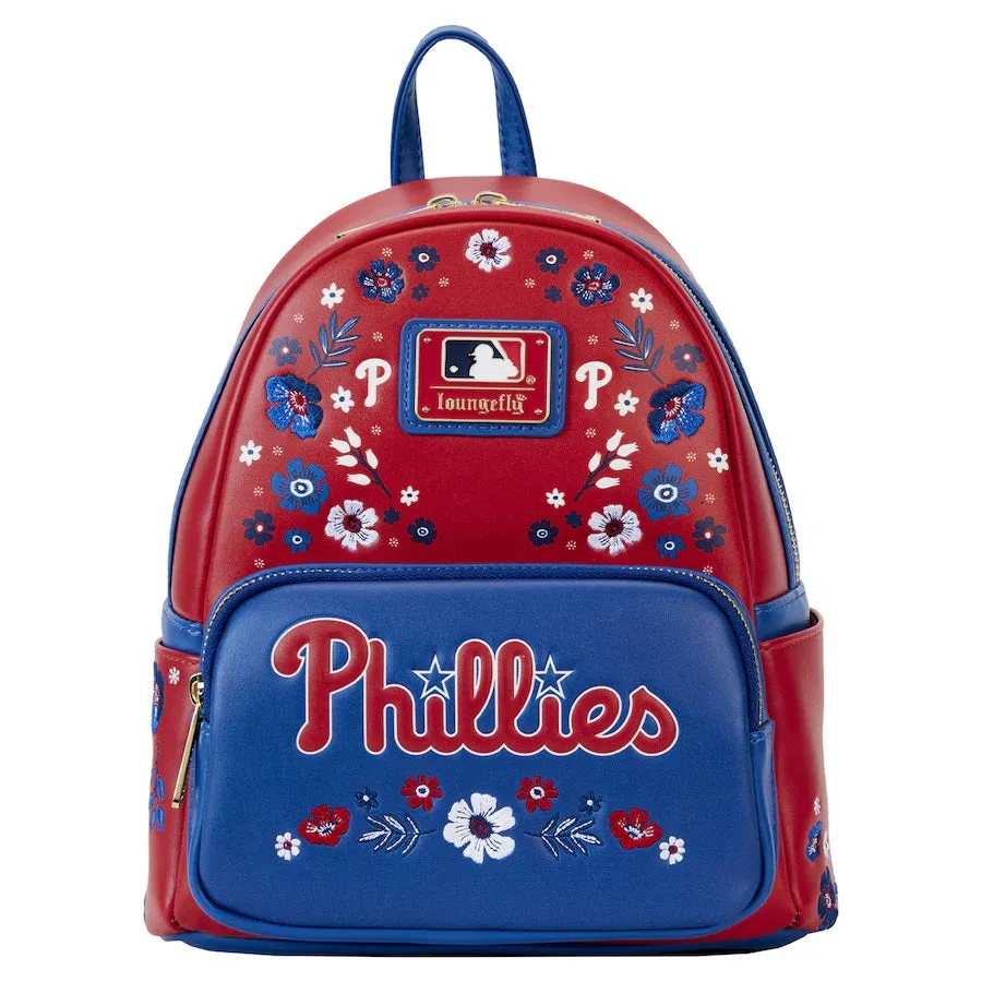 Loungefly x MLB Philadelphia Phillies Floral Mini Backpack