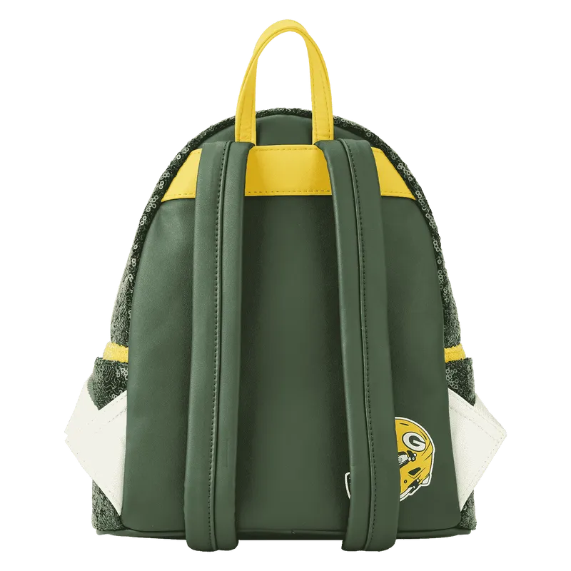 NFL Mini Backpack Green Bay Packers Sequin Loungefly