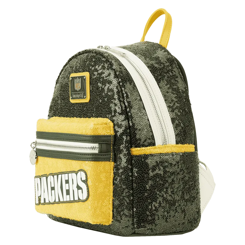 NFL Mini Backpack Green Bay Packers Sequin Loungefly