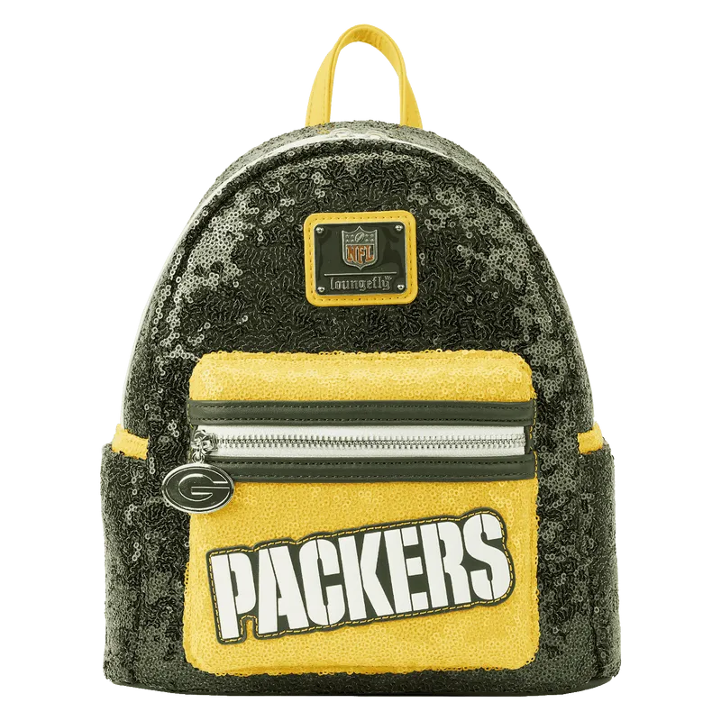 NFL Mini Backpack Green Bay Packers Sequin Loungefly