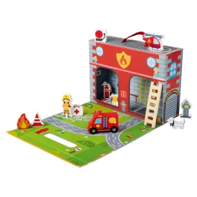 Playtive Fire Station Play Suitcase