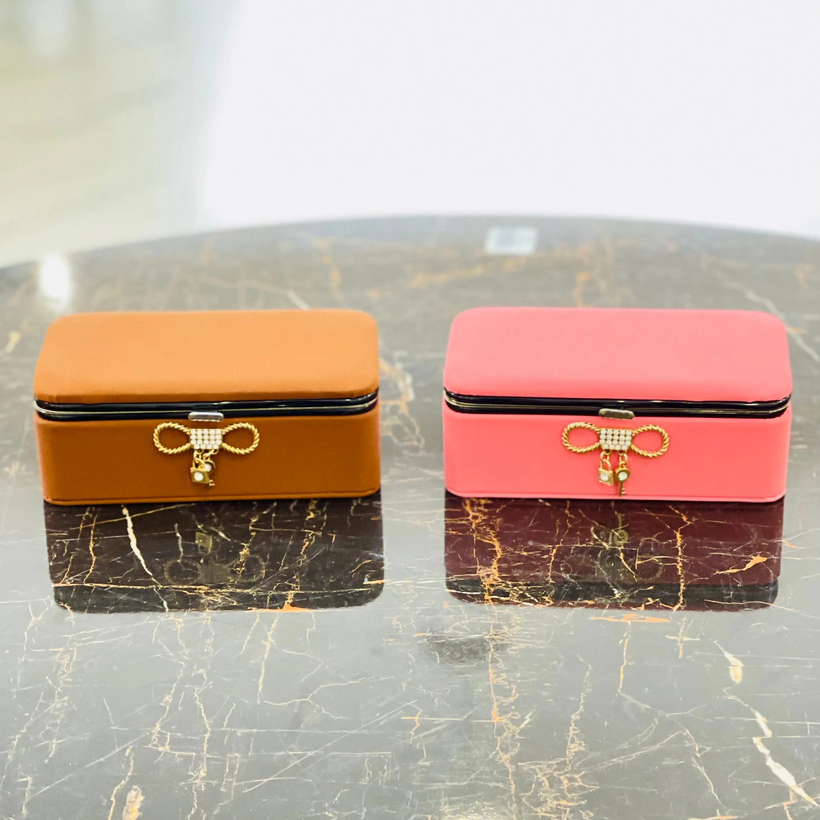 Portable Leather Jewellery Box