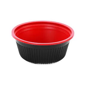 Red & Black Soup Bowl 700 cc with Lids