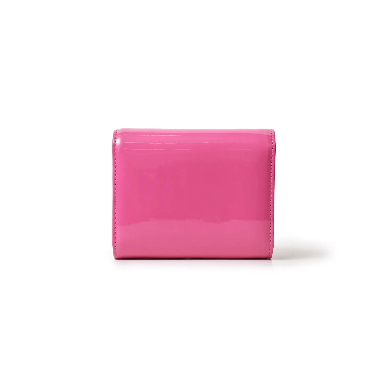 STANDARD SILVER COMPACT WOC - MIRROR HOT PINK