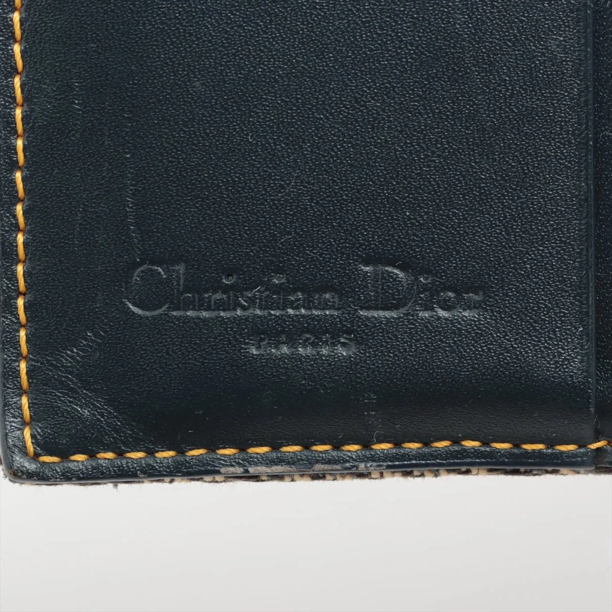 Trendy Inspired Dior Trotter Saddle Canvas Compact Wallet Navy Blue