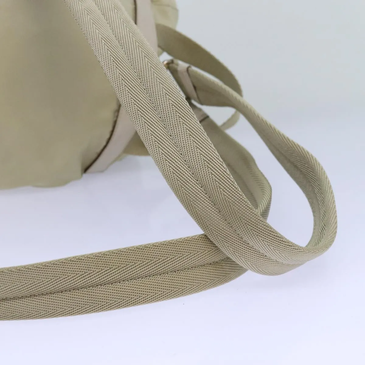 Trendy Inspired Prada Backpack Nylon Cream Auth 76124