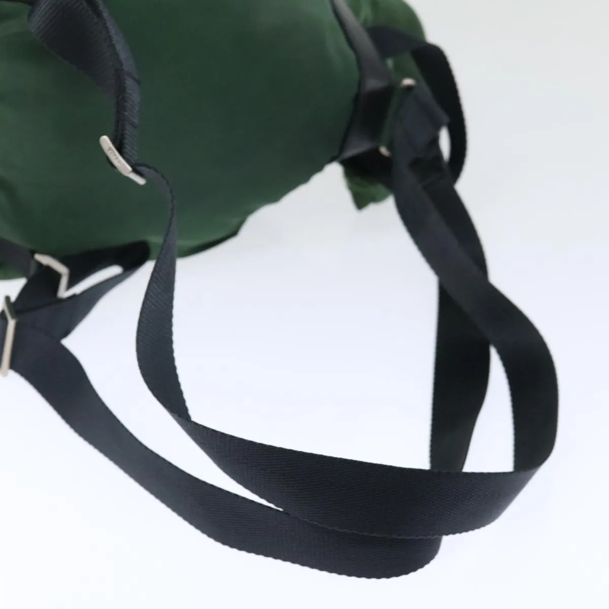 Trendy Inspired Prada Backpack Nylon Green Auth 71296