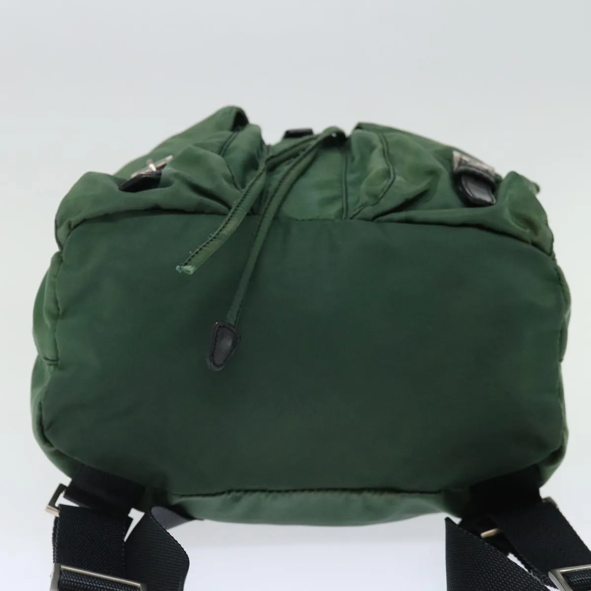 Trendy Inspired Prada Backpack Nylon Green Auth 71296