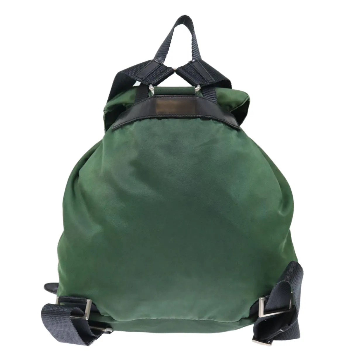 Trendy Inspired Prada Backpack Nylon Green Auth 71296