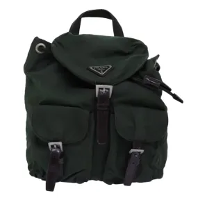 Trendy Inspired Prada Backpack Nylon Khaki Auth Ac2971