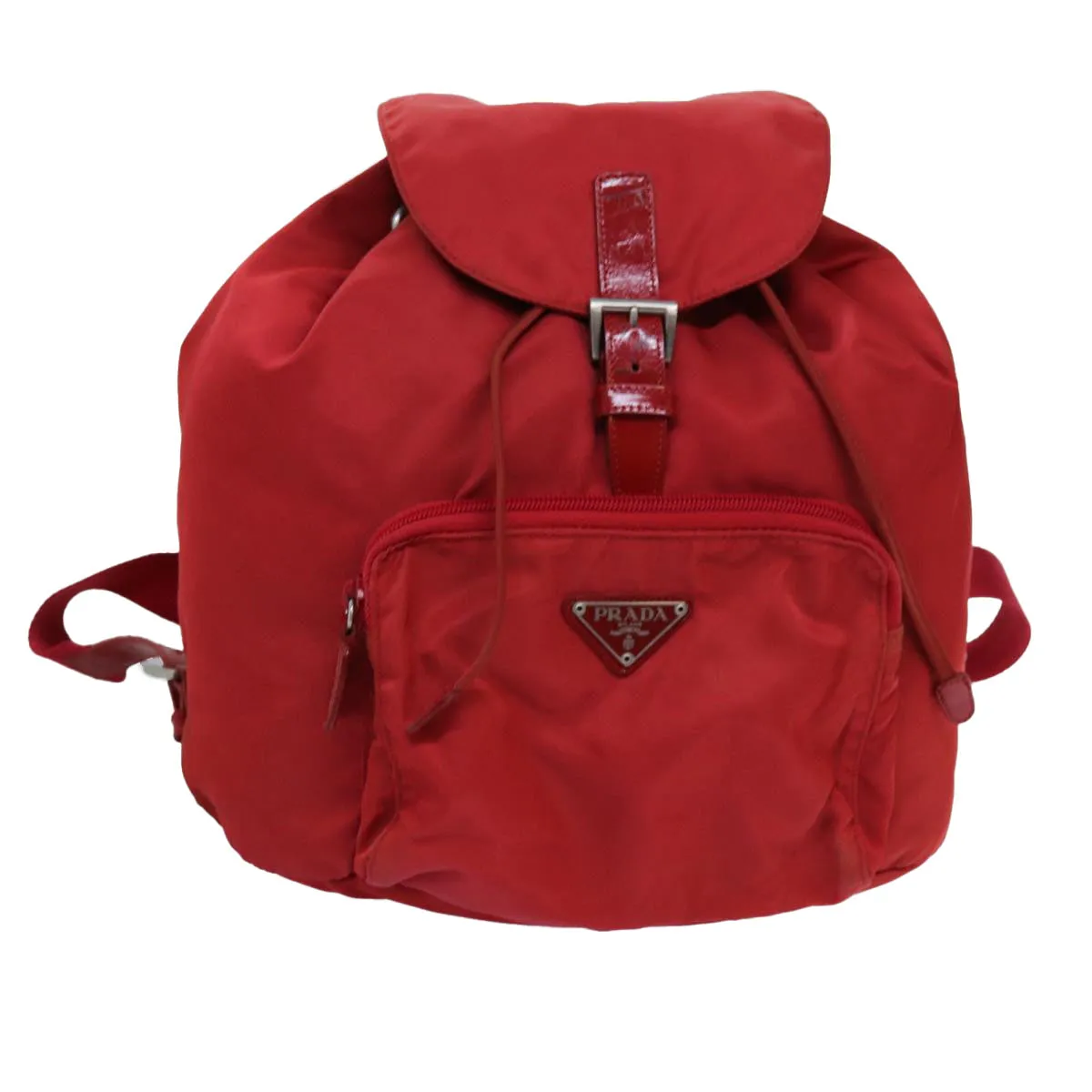 Trendy Inspired Prada Backpack Nylon Red Auth 71860