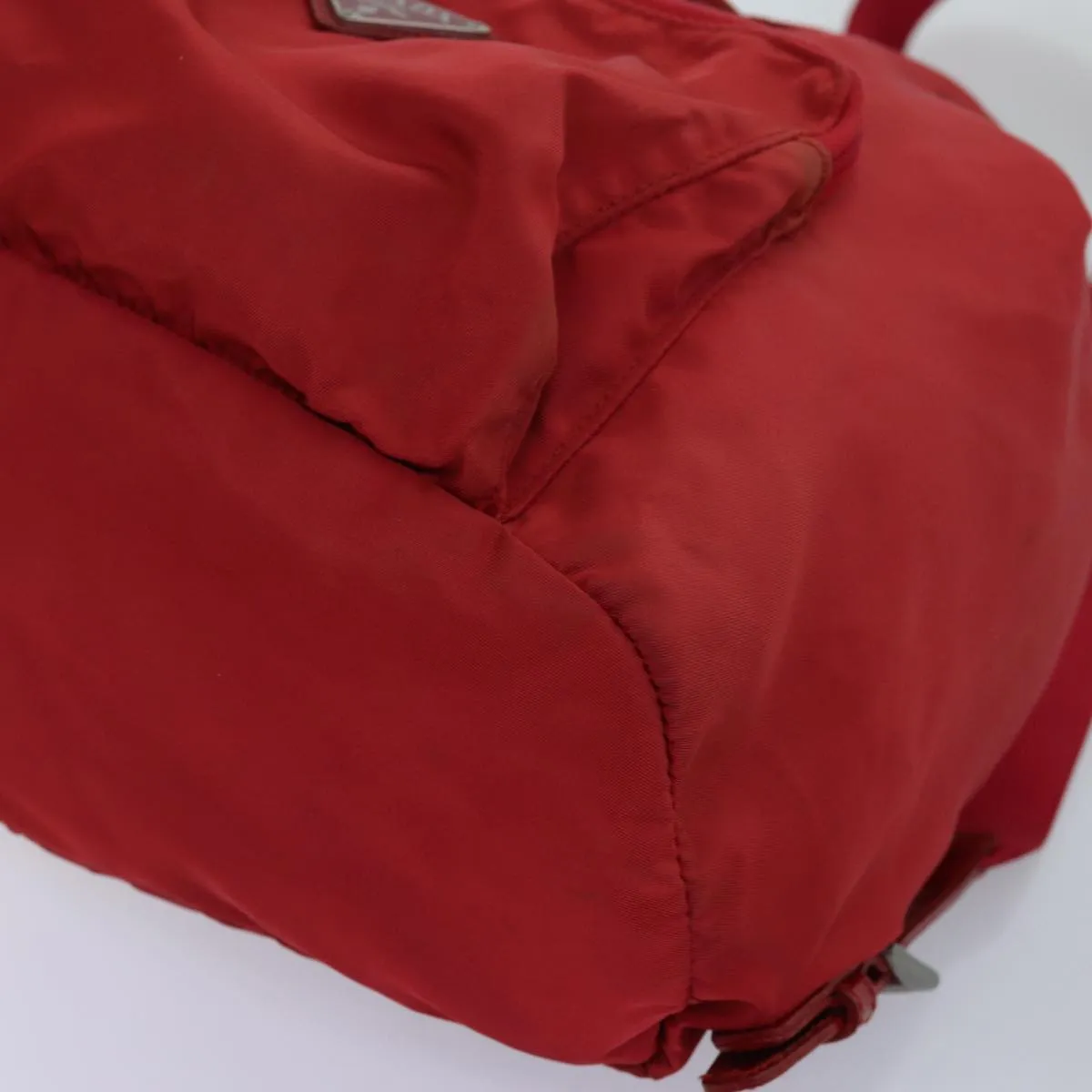 Trendy Inspired Prada Backpack Nylon Red Auth 71860