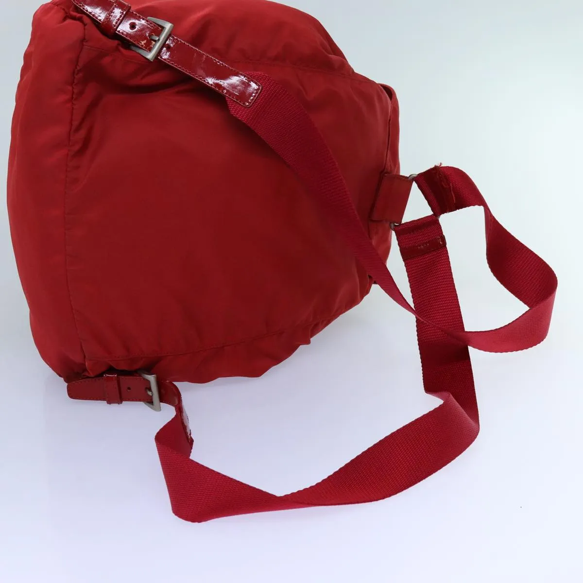 Trendy Inspired Prada Backpack Nylon Red Auth 71860