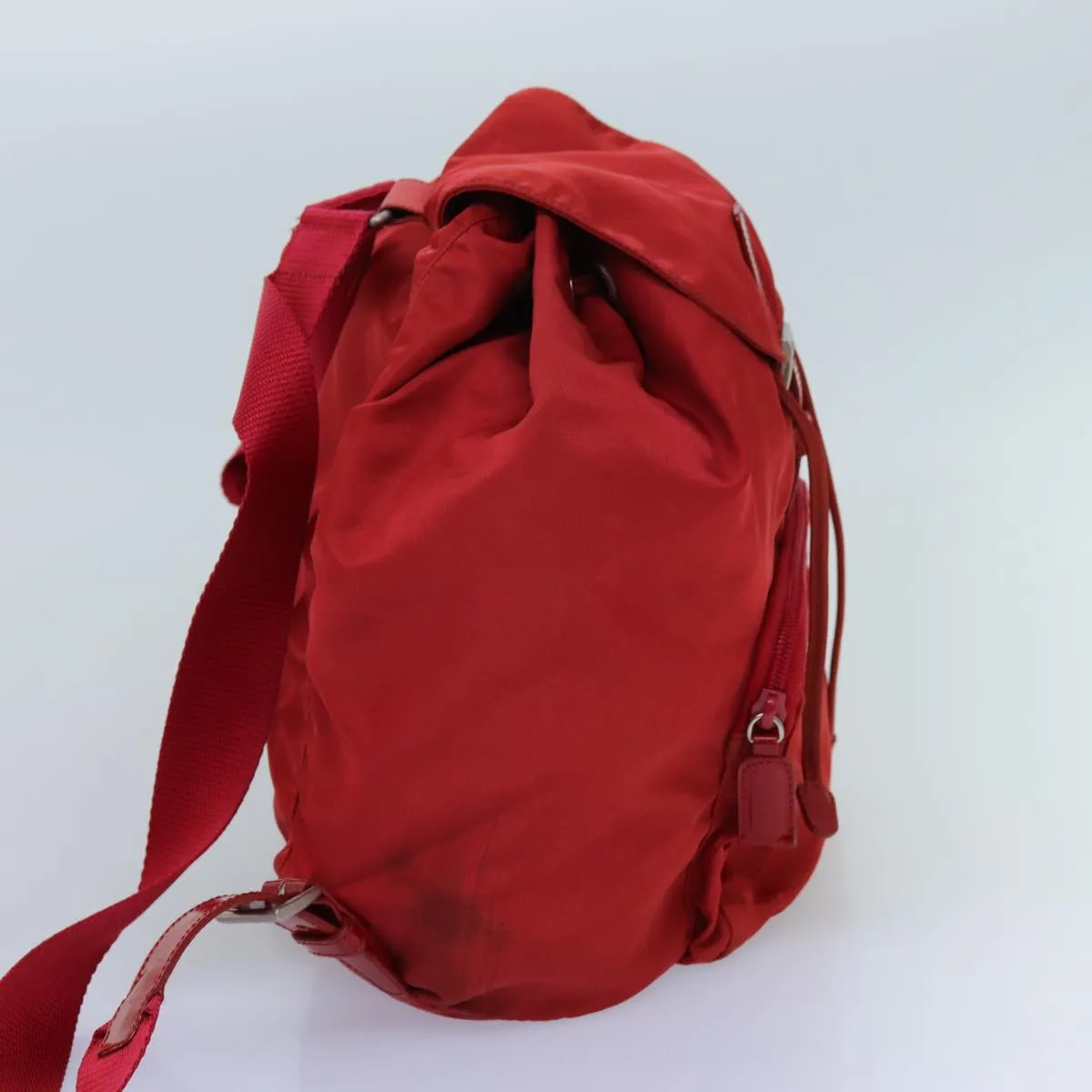 Trendy Inspired Prada Backpack Nylon Red Auth 71860