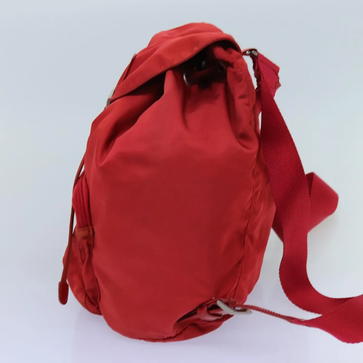 Trendy Inspired Prada Backpack Nylon Red Auth 71860