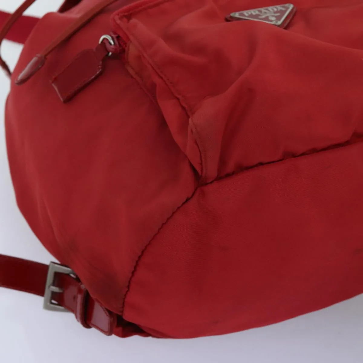 Trendy Inspired Prada Backpack Nylon Red Auth 71860